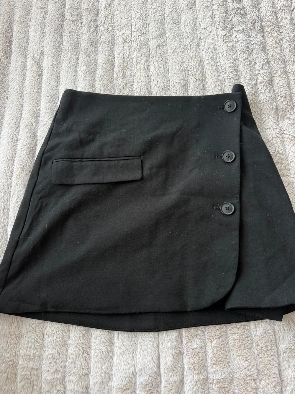 Black Women's Button-Front Skort Size 6
